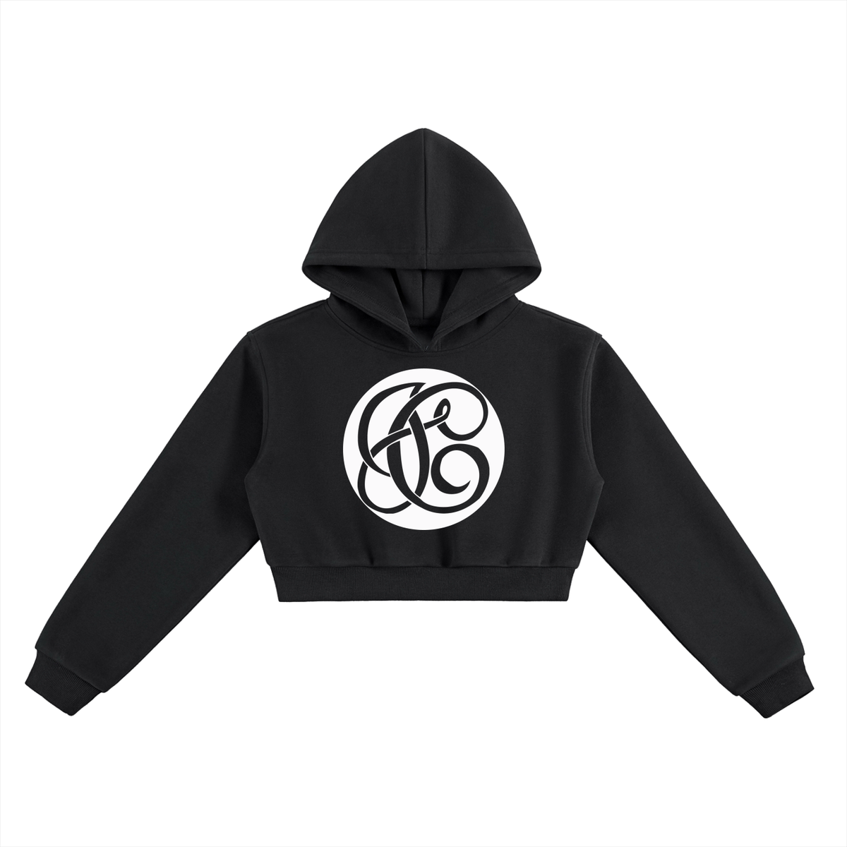 Swirled Cropped Hoodie