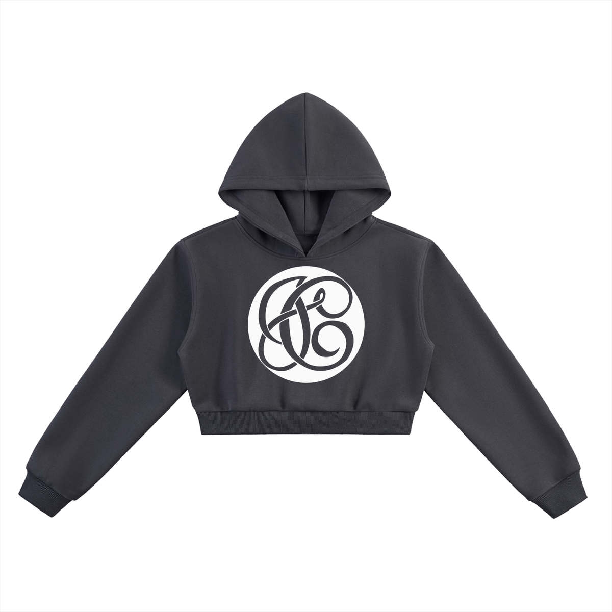 Swirled Cropped Hoodie