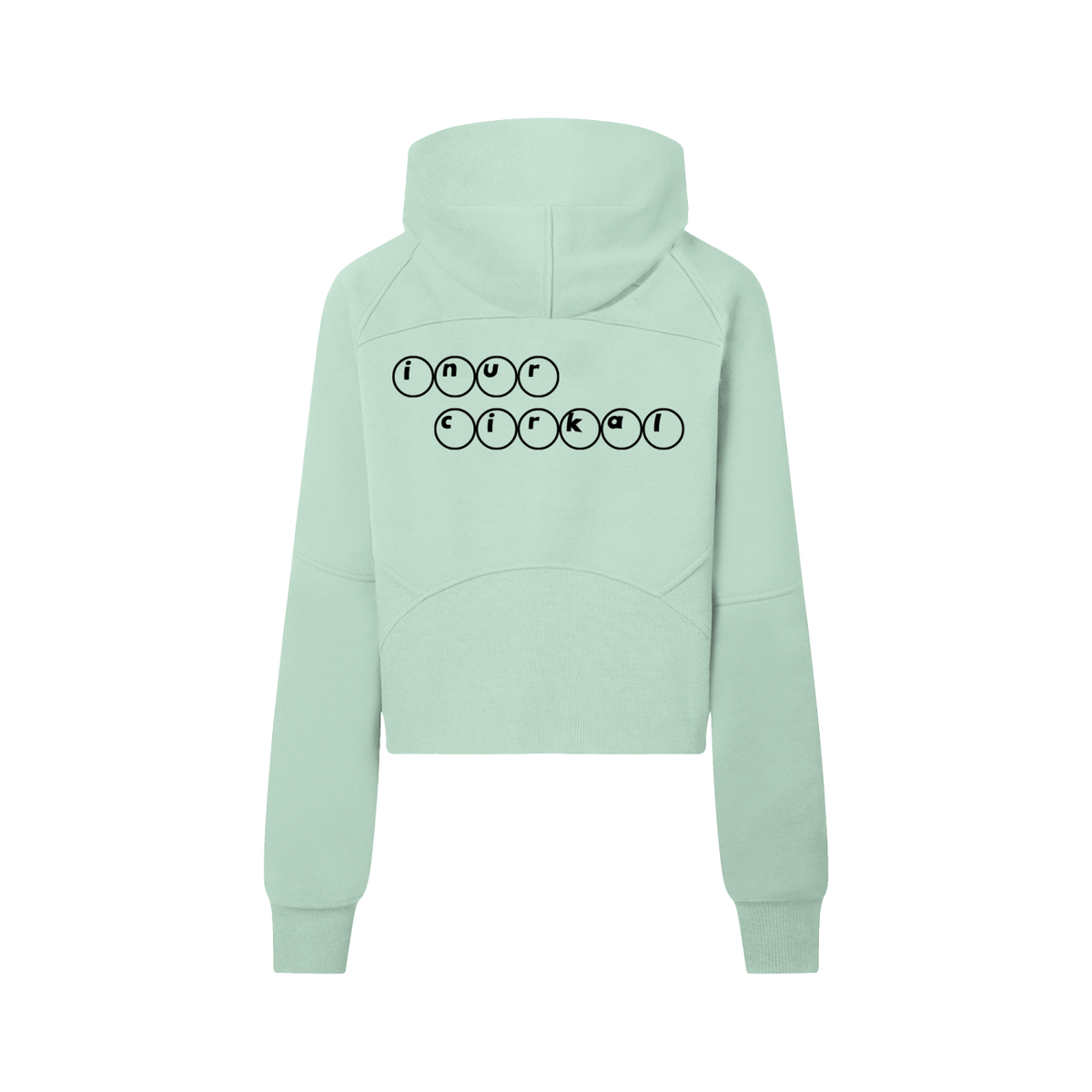 IC individual Cropped Half-Zip Hoodie