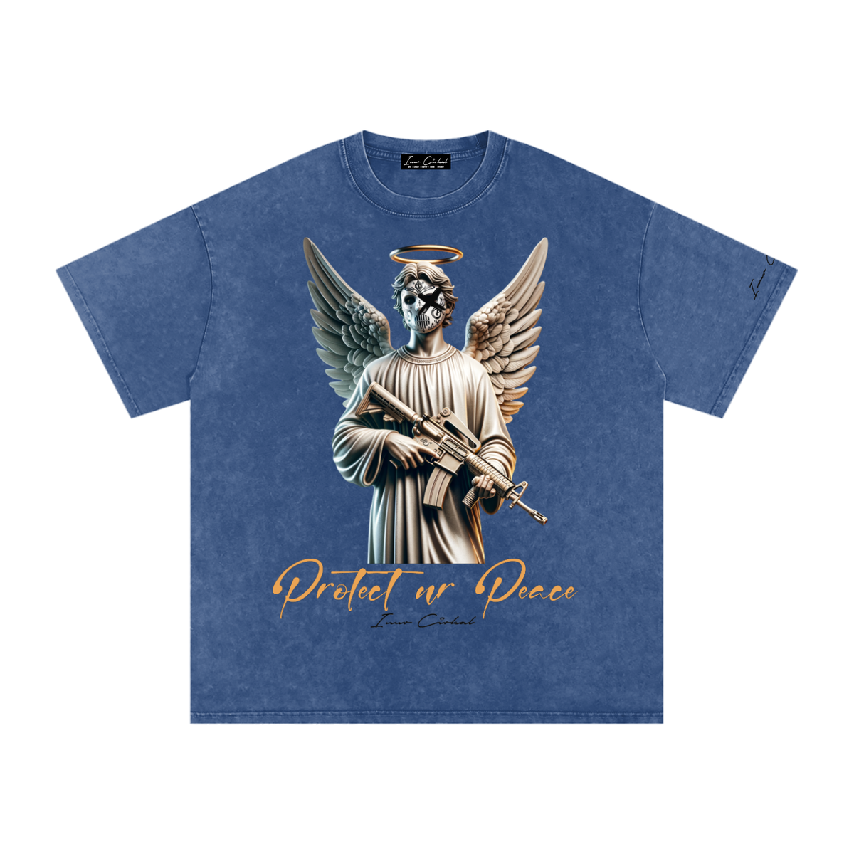 Protect Ur Peace | Vintage Washed Oversized Tee