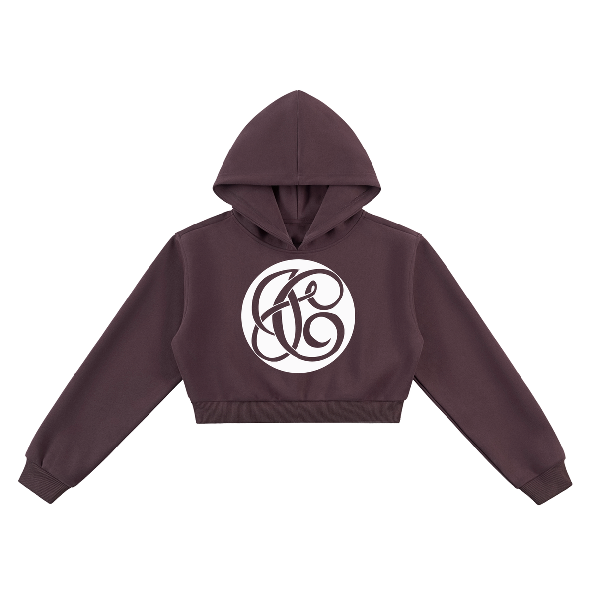 Swirled Cropped Hoodie