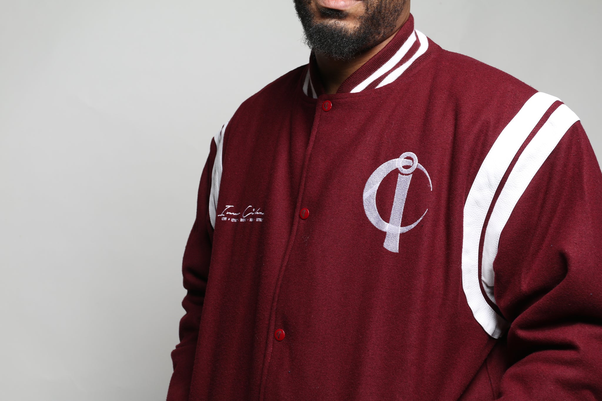 Signature Varsity Jacket (Burgundy)