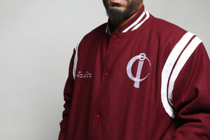 Signature Varsity Jacket (Burgundy)