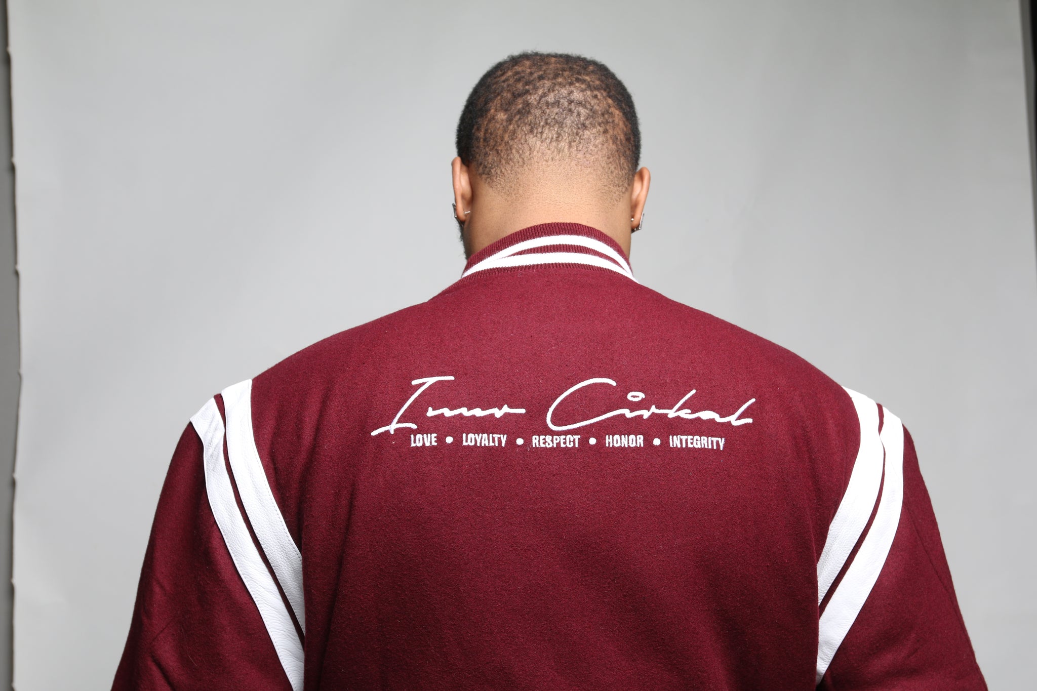 Signature Varsity Jacket (Burgundy)