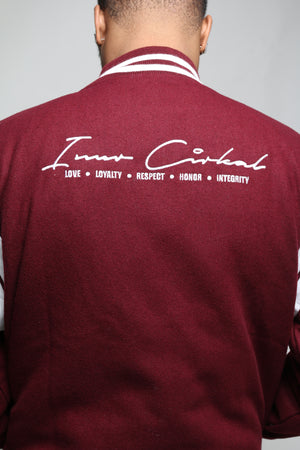 Signature Varsity Jacket (Burgundy)