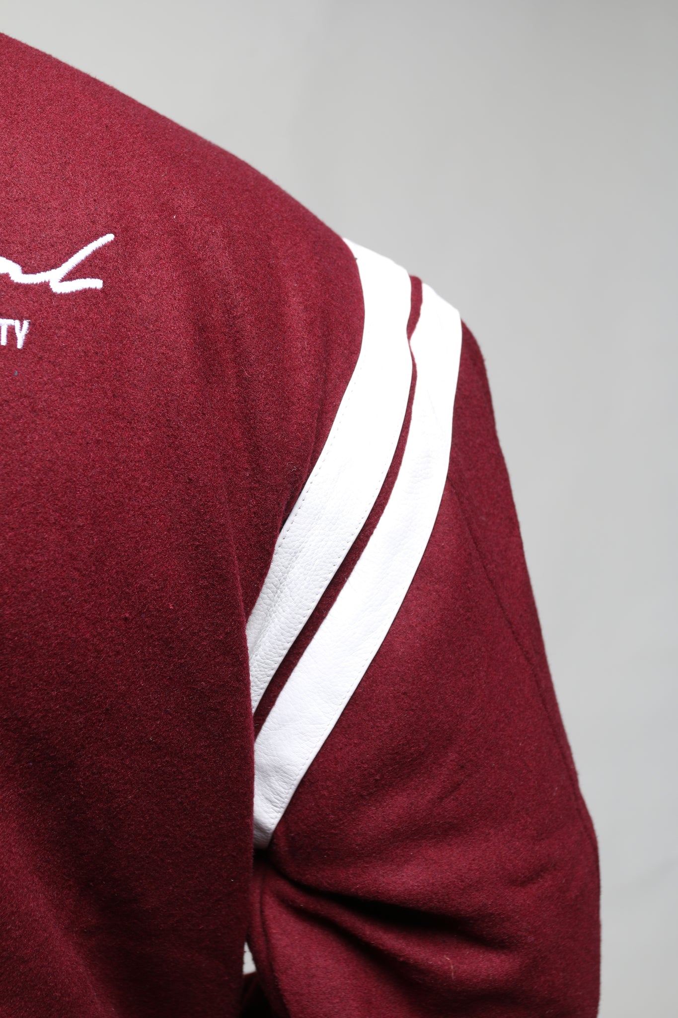 Signature Varsity Jacket (Burgundy)