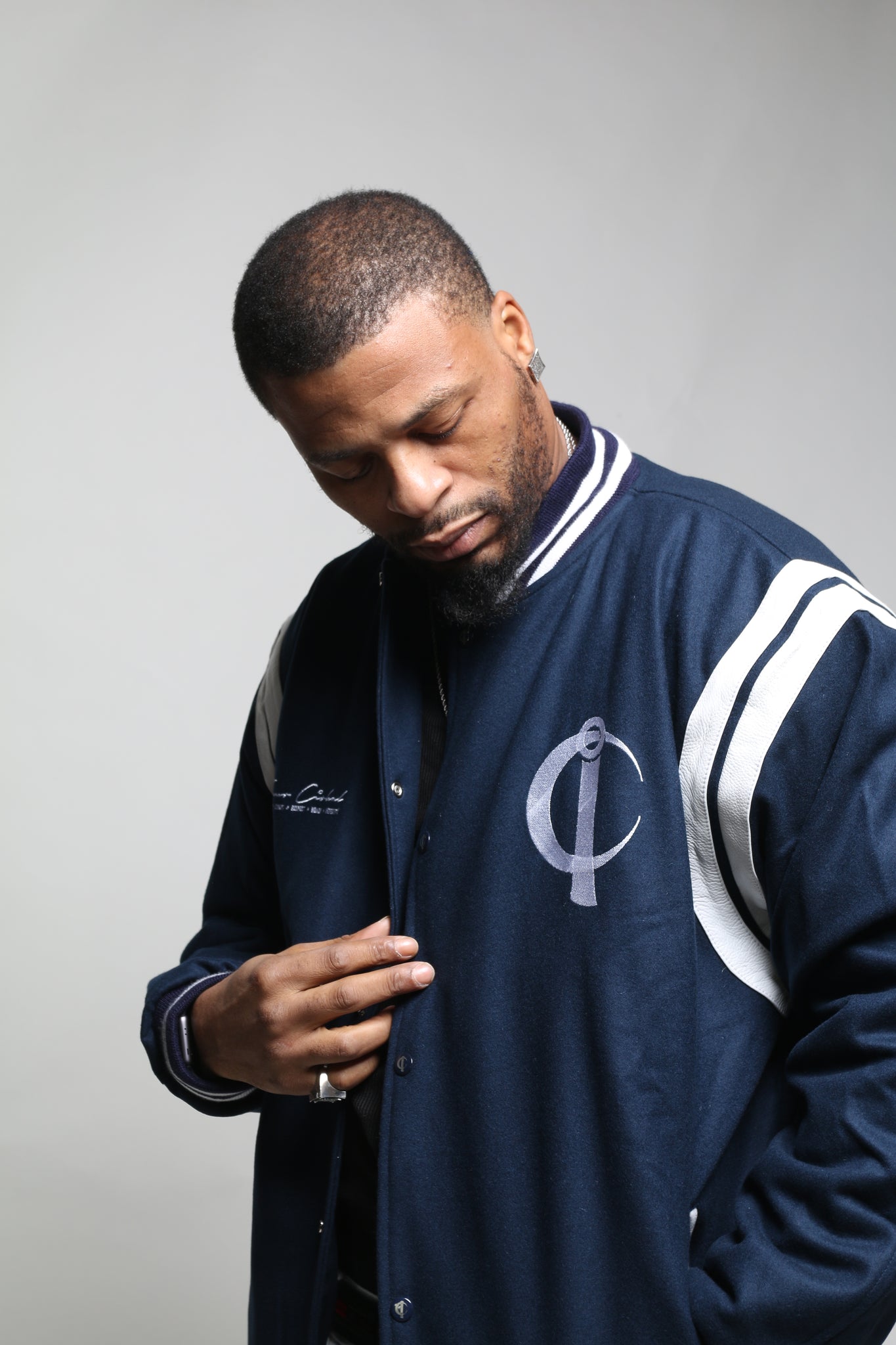 Signature Varsity Jacket (Navy)